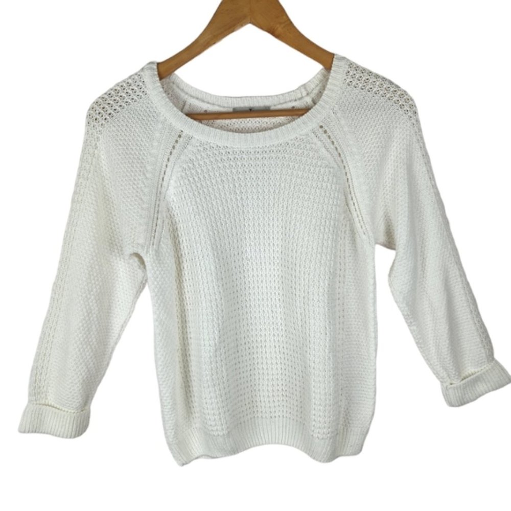 Tu knit Ivory sweater size small